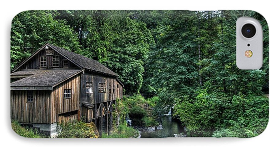 Hdr iPhone 8 Case featuring the photograph Cedar Creek Grist Mill by Brad Granger