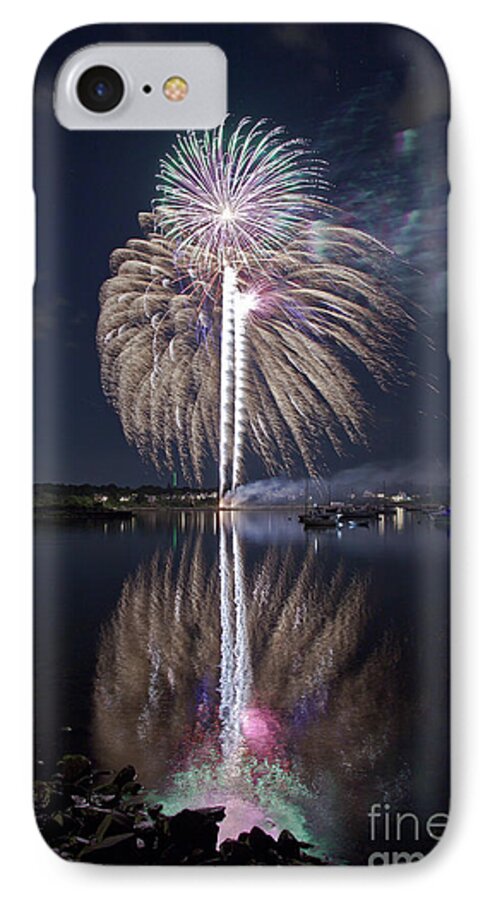 Fireworks iPhone 8 Case featuring the photograph Celebrating the 4th by Butch Lombardi