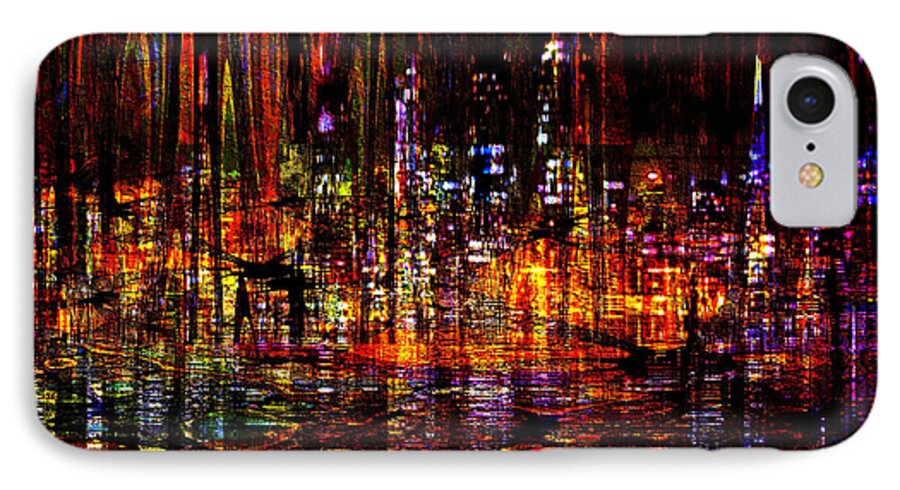 Celebration In The City iPhone 8 Case featuring the digital art Celebration in the City by Kiki Art