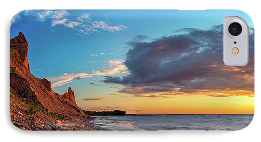 Chimney Bluffs iPhone 8 Case featuring the photograph Chimney Bluffs by Mark Papke