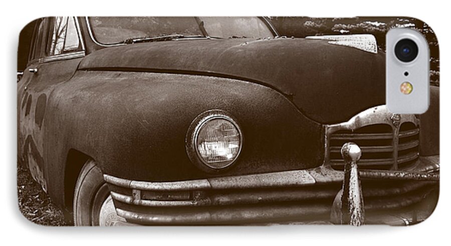 Old Car iPhone 8 Case featuring the photograph Chocolate Moose by Jean Macaluso