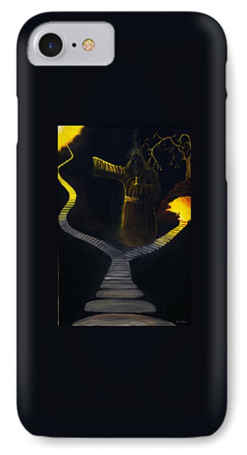 2d iPhone 8 Case featuring the painting Chosen Path by Brian Wallace