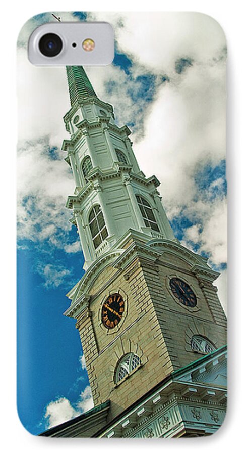 Photograph iPhone 8 Case featuring the photograph Churche Steeple by Pat Exum