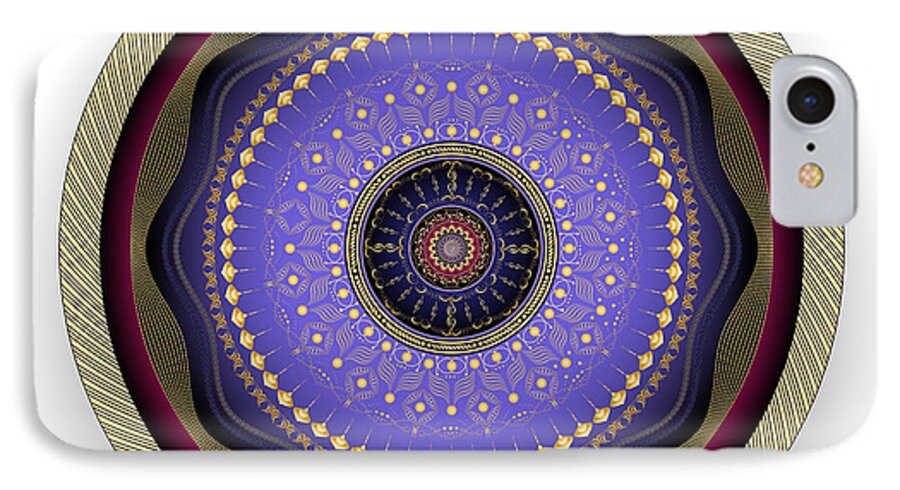 Mandala iPhone 8 Case featuring the digital art Circularity No 1567 by Alan Bennington