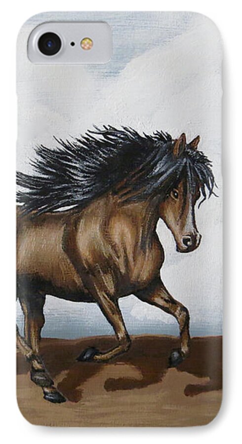 Horse iPhone 8 Case featuring the painting Coco by Teresa Wing