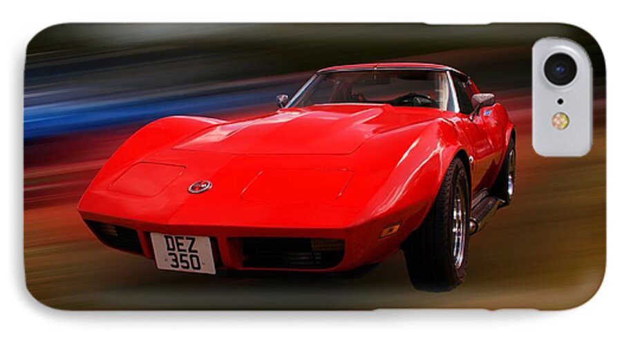 Corvette Stingray iPhone 8 Case featuring the photograph Corvette Stingray by Chris Day