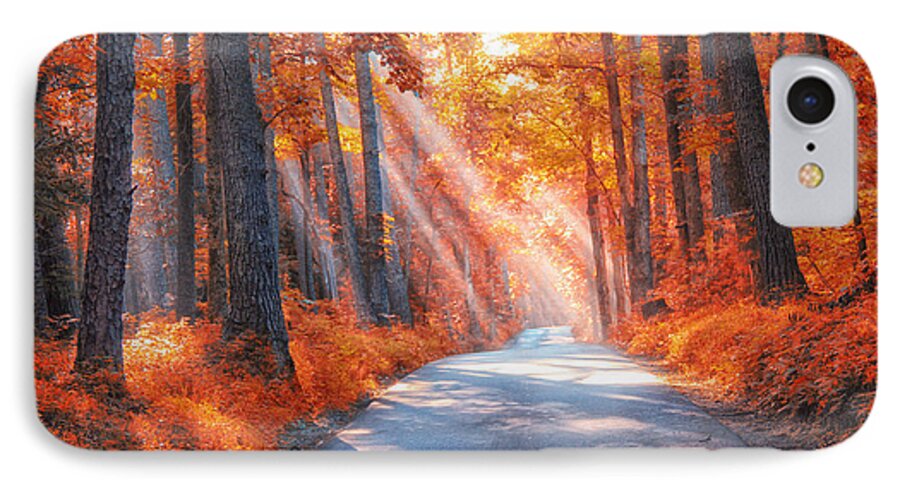 Country Roads iPhone 8 Case featuring the photograph Country Roads by Geraldine DeBoer