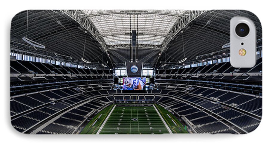 Dallas Cowboys iPhone 8 Case featuring the photograph Dallas Cowboys Stadium End Zone by Jonathan Davison