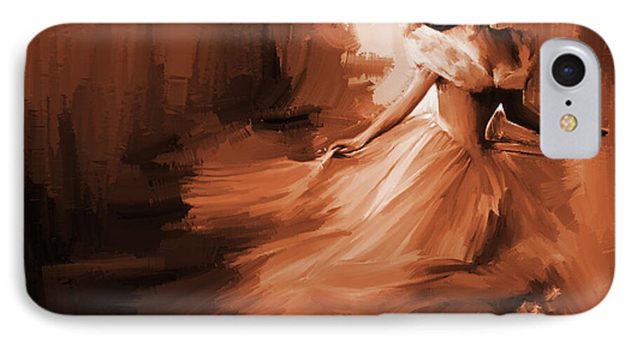 Dance iPhone 8 Case featuring the painting Dance in a dream 01 by Gull G