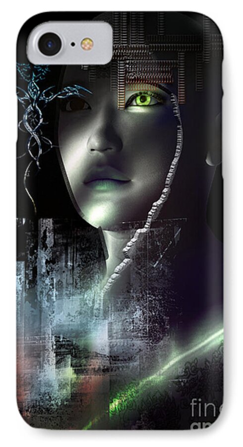 Fantasy iPhone 8 Case featuring the digital art Dark Visions by Shadowlea Is