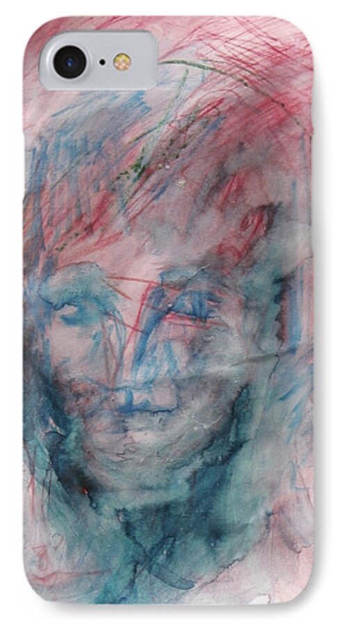 Abstract iPhone 8 Case featuring the painting Devastation by Judith Redman