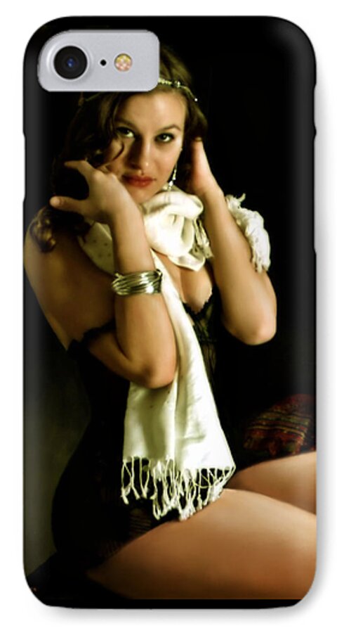 Female Model iPhone 8 Case featuring the photograph Digital Model by Harvie Brown