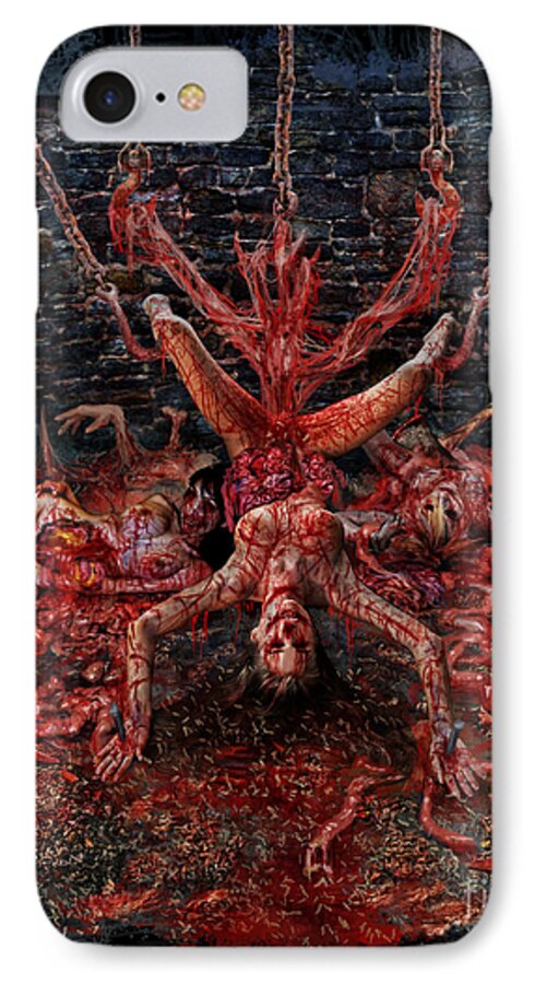 Perverse Dependence iPhone 8 Case featuring the mixed media Discretion Of The Impure by Tony Koehl