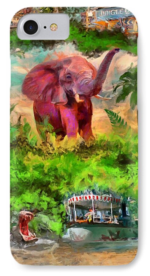 Disney's Jungle Cruise iPhone 8 Case featuring the digital art Disney's Jungle Cruise by Caito Junqueira