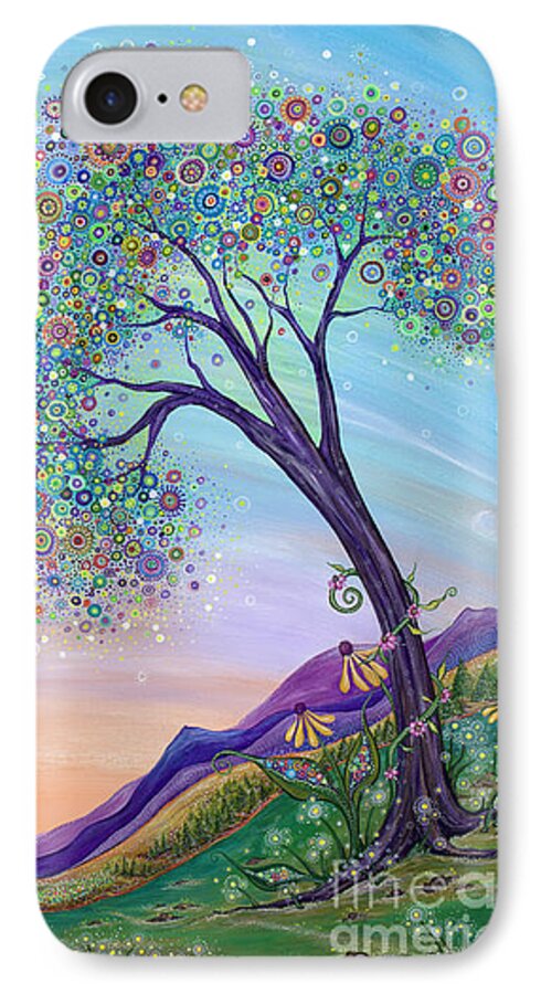 Landscape Painting iPhone 8 Case featuring the painting Dream Big by Tanielle Childers