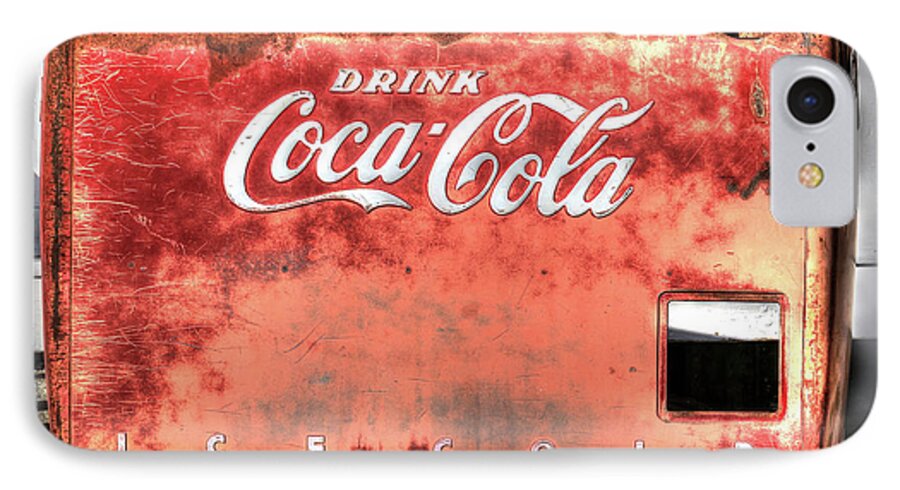 Old iPhone 8 Case featuring the photograph Drink Ice Cold Coca Cola by J Laughlin