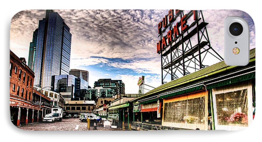 Seattle iPhone 8 Case featuring the photograph Early Morning Market by Spencer McDonald