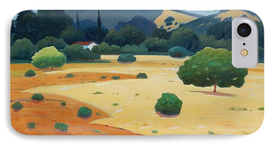 Morgan Hill Ca iPhone 8 Case featuring the painting El Toro at Rest by Gary Coleman