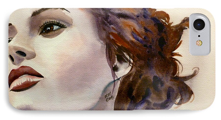 Woman iPhone 8 Case featuring the painting Empowered by Michal Madison