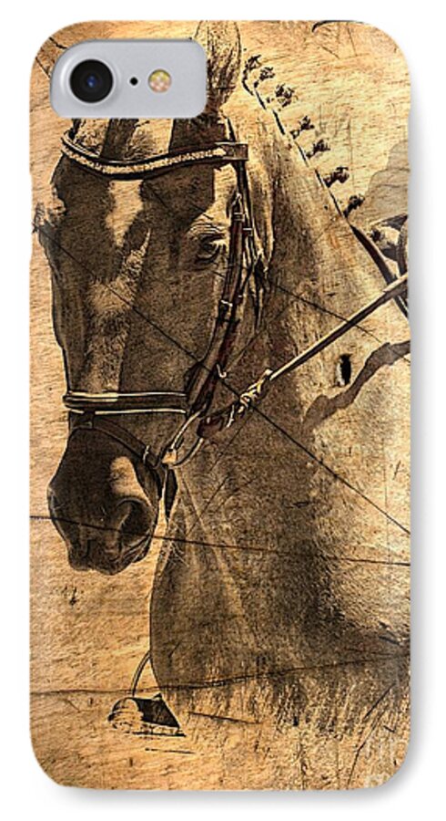 Horse iPhone 8 Case featuring the photograph Equestrian by Clare Bevan