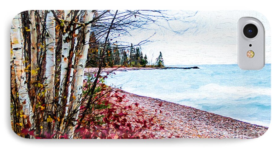 Lake Superior iPhone 8 Case featuring the photograph Fall on Lake Superior by Lori Dobbs