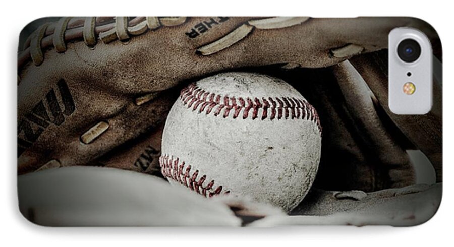 Baseball iPhone 8 Case featuring the photograph First Love by Leah McPhail