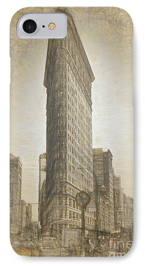 Flatiron Building iPhone 8 Case featuring the photograph Flatiron Building by Cathy Alba