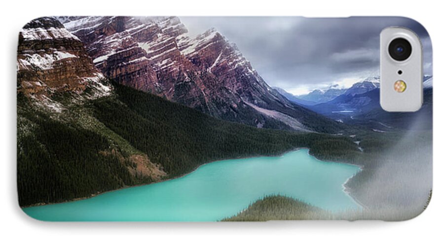 Alberta iPhone 8 Case featuring the photograph Fog Swirls by Nicki Frates