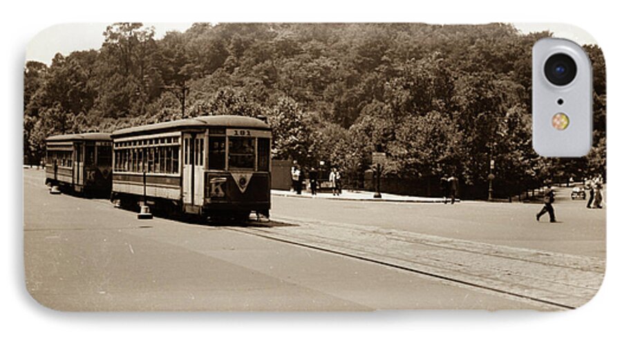 Fort Tryon iPhone 8 Case featuring the photograph Fort Tryon Trolley by Cole Thompson