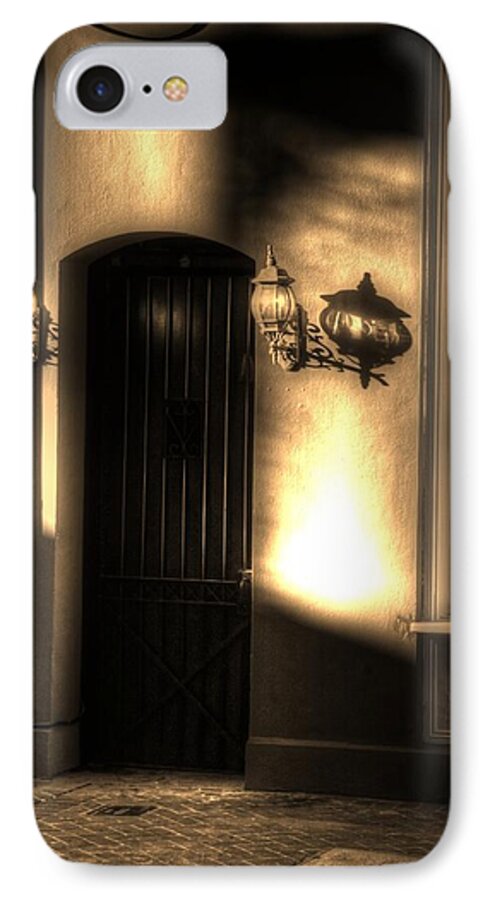New Orleans iPhone 8 Case featuring the photograph French Quarter Door by Greg and Chrystal Mimbs