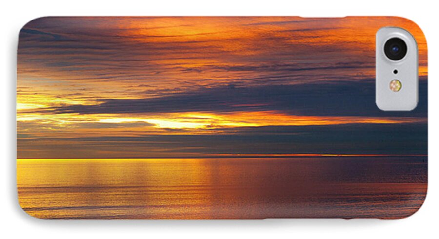 Sunset iPhone 8 Case featuring the photograph Golden Reflections #1 by Gene Parks
