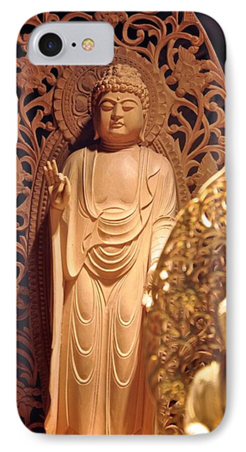 Buddha iPhone 8 Case featuring the photograph Handcarved Buddha by Matt MacMillan