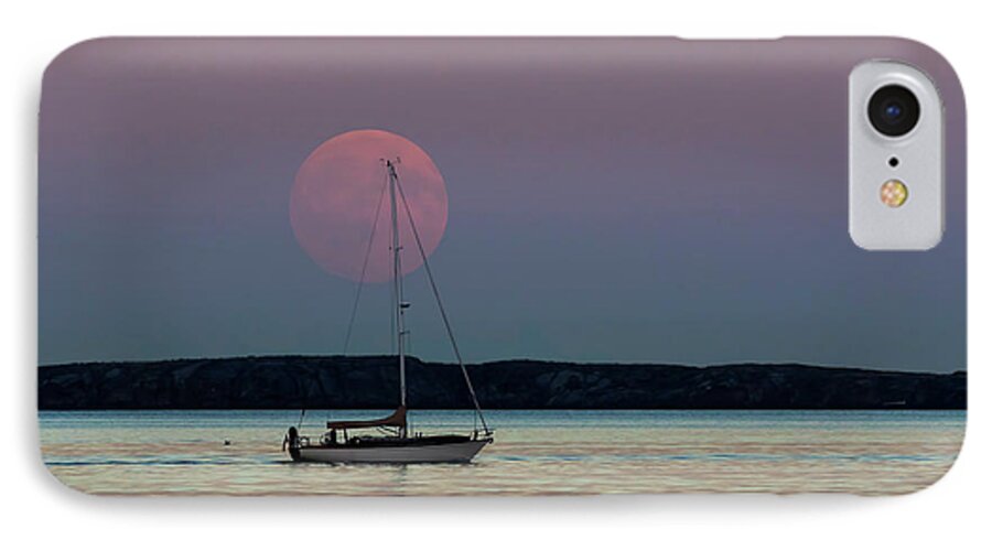 Harvest Moon iPhone 8 Case featuring the photograph Harvest Moon - 365-193 by Inge Riis McDonald