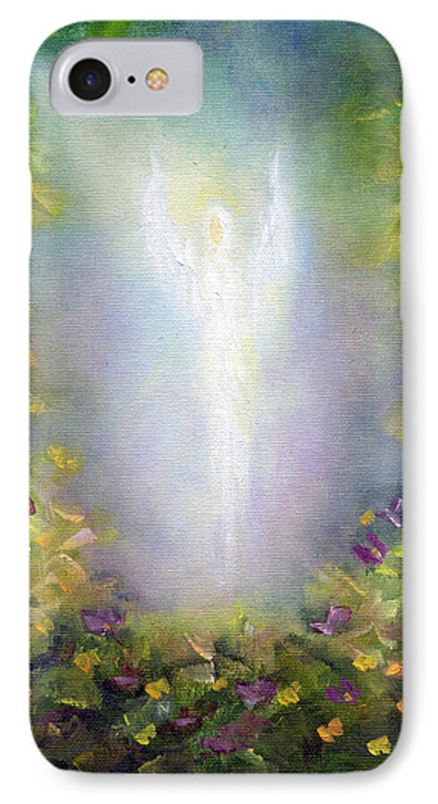 Angel iPhone 8 Case featuring the painting Healing Angel by Marina Petro