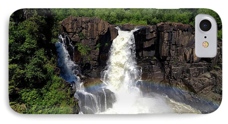 Pigeon River iPhone 8 Case featuring the photograph High Falls on Pigeon River by Sandra Updyke