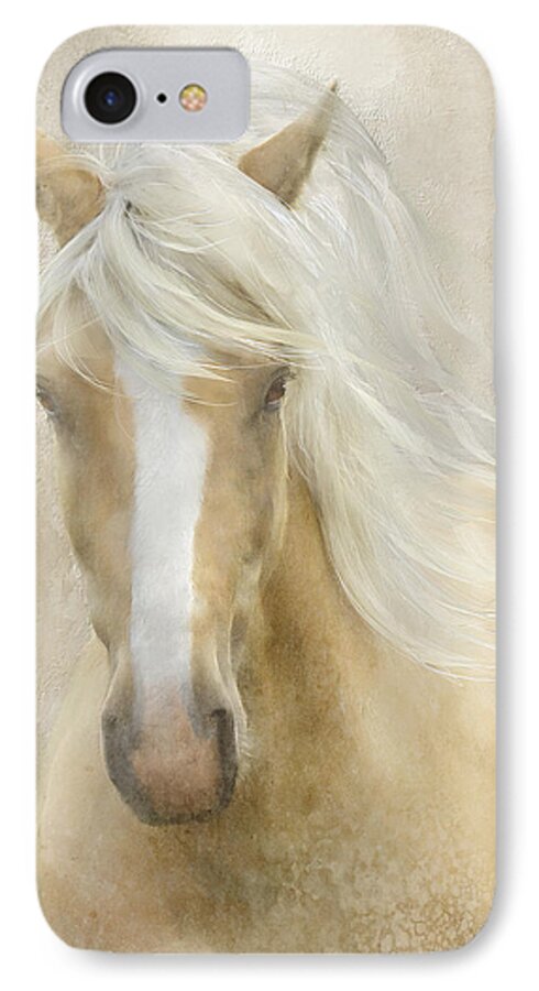 Horses iPhone 8 Case featuring the painting Spun Sugar by Colleen Taylor
