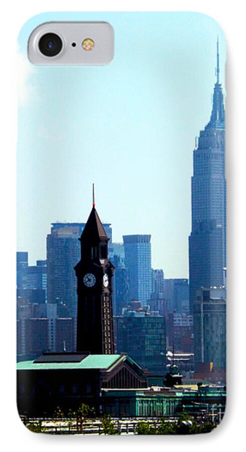 New York City iPhone 8 Case featuring the photograph Hoboken and New York by James Aiken