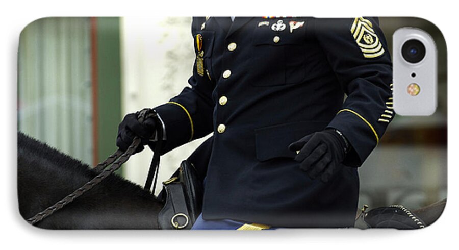 Army iPhone 8 Case featuring the photograph Honor Guard by Kevin Duke