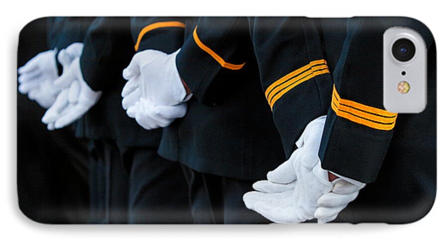 Military iPhone 8 Case featuring the photograph Honor Guard by David Toczko Photography