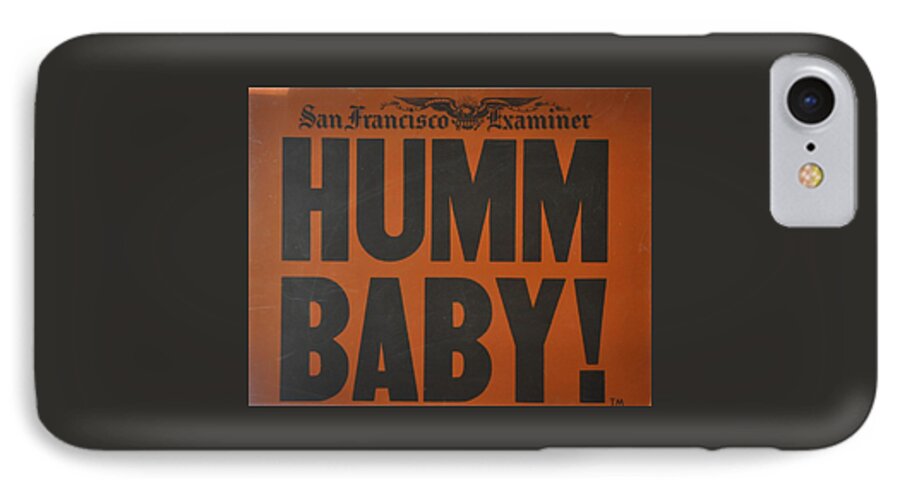 Newspaper iPhone 8 Case featuring the photograph Humm Baby Examiner by Jay Milo