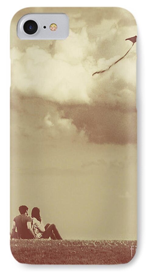 Dipasquale iPhone 8 Case featuring the photograph I Had A Dream I Could Fly From the Highest Swing by Dana DiPasquale