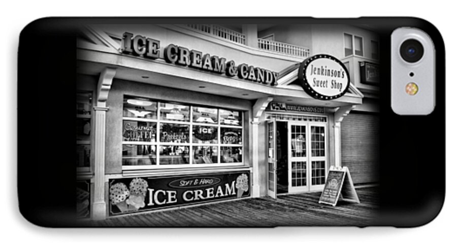 Jersey Shore iPhone 8 Case featuring the photograph Ice Cream and Candy Shop at The Boardwalk - Jersey Shore by Angie Tirado