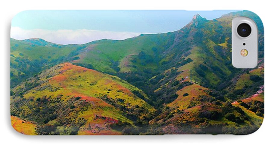 Catalina Island iPhone 8 Case featuring the photograph Island Hills by Timothy Bulone