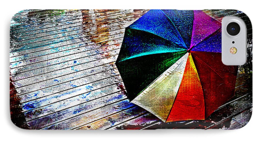 Colorful iPhone 8 Case featuring the photograph It's Raining AGAIN by Randi Grace Nilsberg
