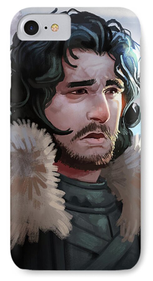Got iPhone 8 Case featuring the painting King in the North by Michael Myers