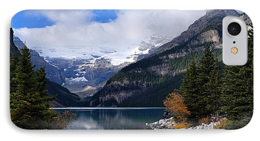 Lake Louise iPhone 8 Case featuring the photograph Lake Louise by Larry Ricker