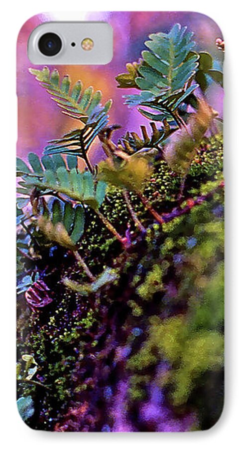 Leaves On A Log iPhone 8 Case featuring the photograph Leaves On A Log by Bellesouth Studio