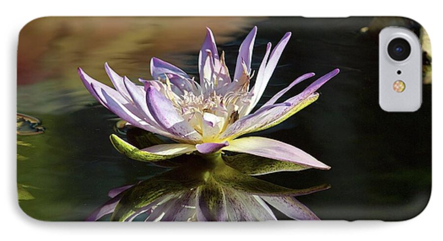 Lily iPhone 8 Case featuring the photograph Lily Reflections by Gary Dean Mercer Clark