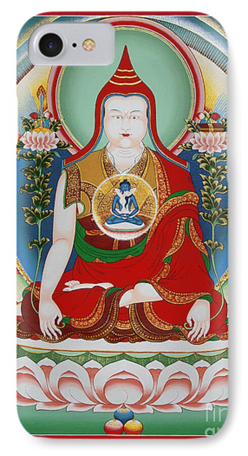 Longchenpa iPhone 8 Case featuring the painting Longchenpa by Sergey Noskov