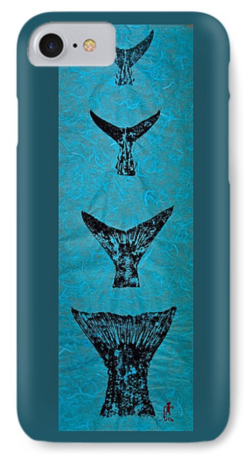 Fish Prints iPhone 8 Case featuring the mixed media Martha's Vineyard Grans Slam - 4 by Jeffrey Canha